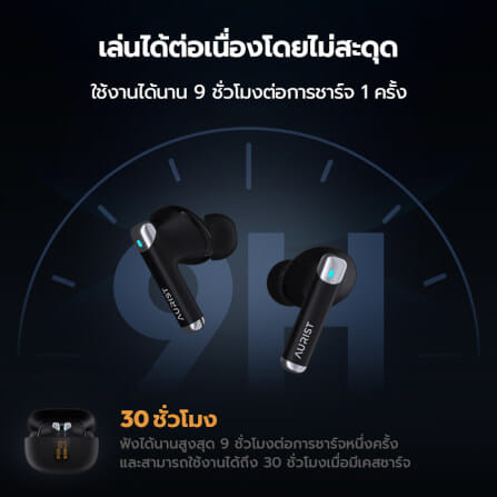 หูฟังบลูทูธ AURIST BY ENYX รุ่น DEPTH ENC ANC ตัดเสียงรบกวน เบสแน่น ไร้สาย กันน้ำ IP54_7